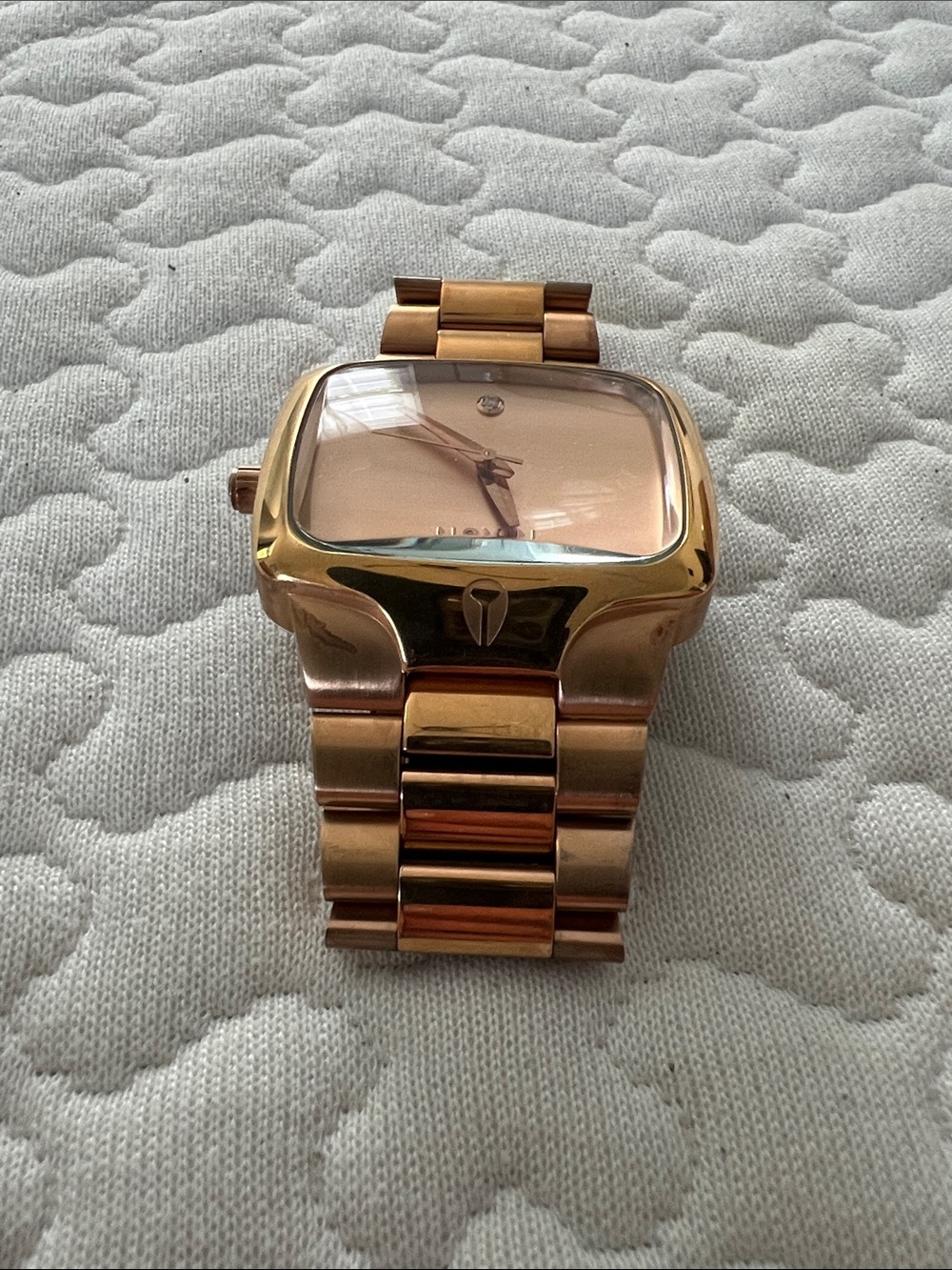 Nixon Rose Gold Square-Faced Stainless Steel Watch - Picture 3 of 7
